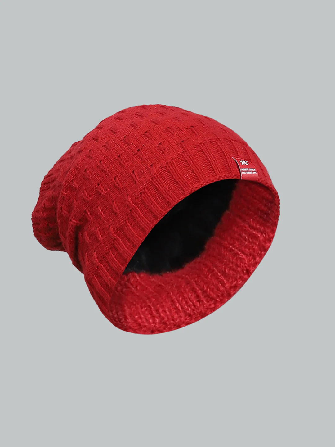 Men Maroon Solid Cap - Image 2