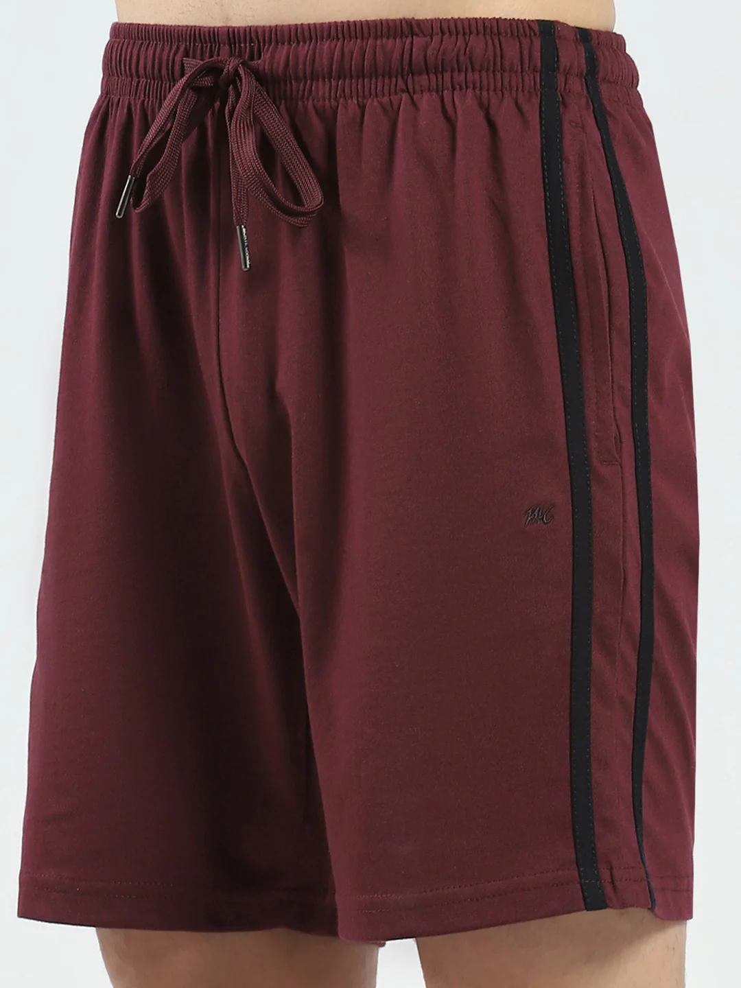 Men Maroon Solid Regular Fit Bermuda - Image 6