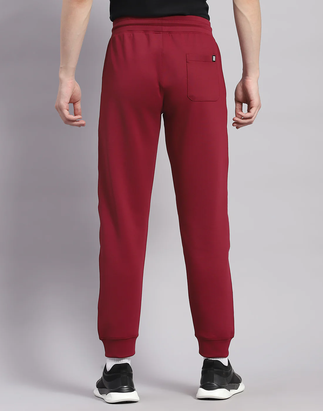 Rock.it Men Maroon Solid Regular Fit Lower - Image 5
