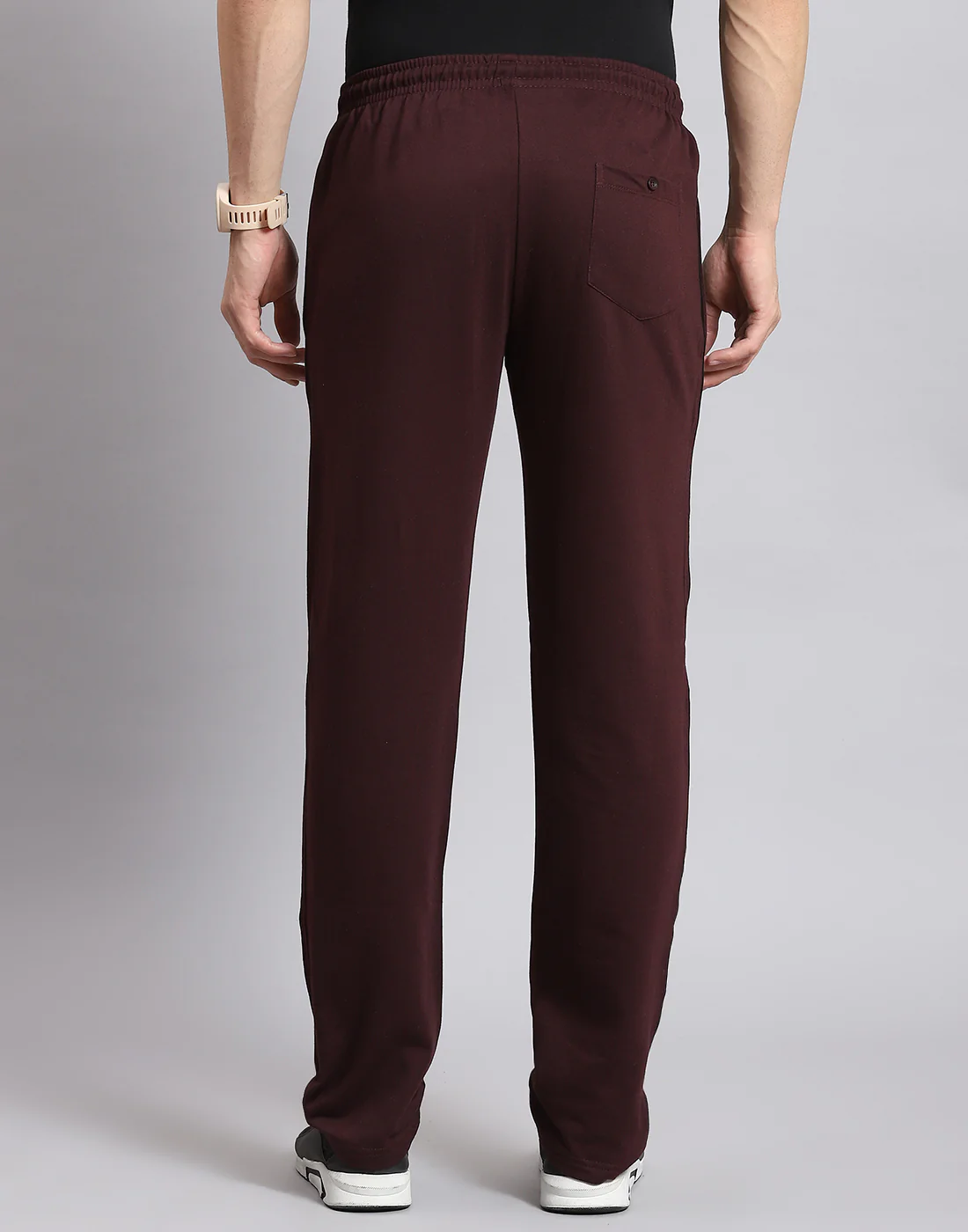 Men Maroon Solid Regular Fit Winter Lower - Image 6