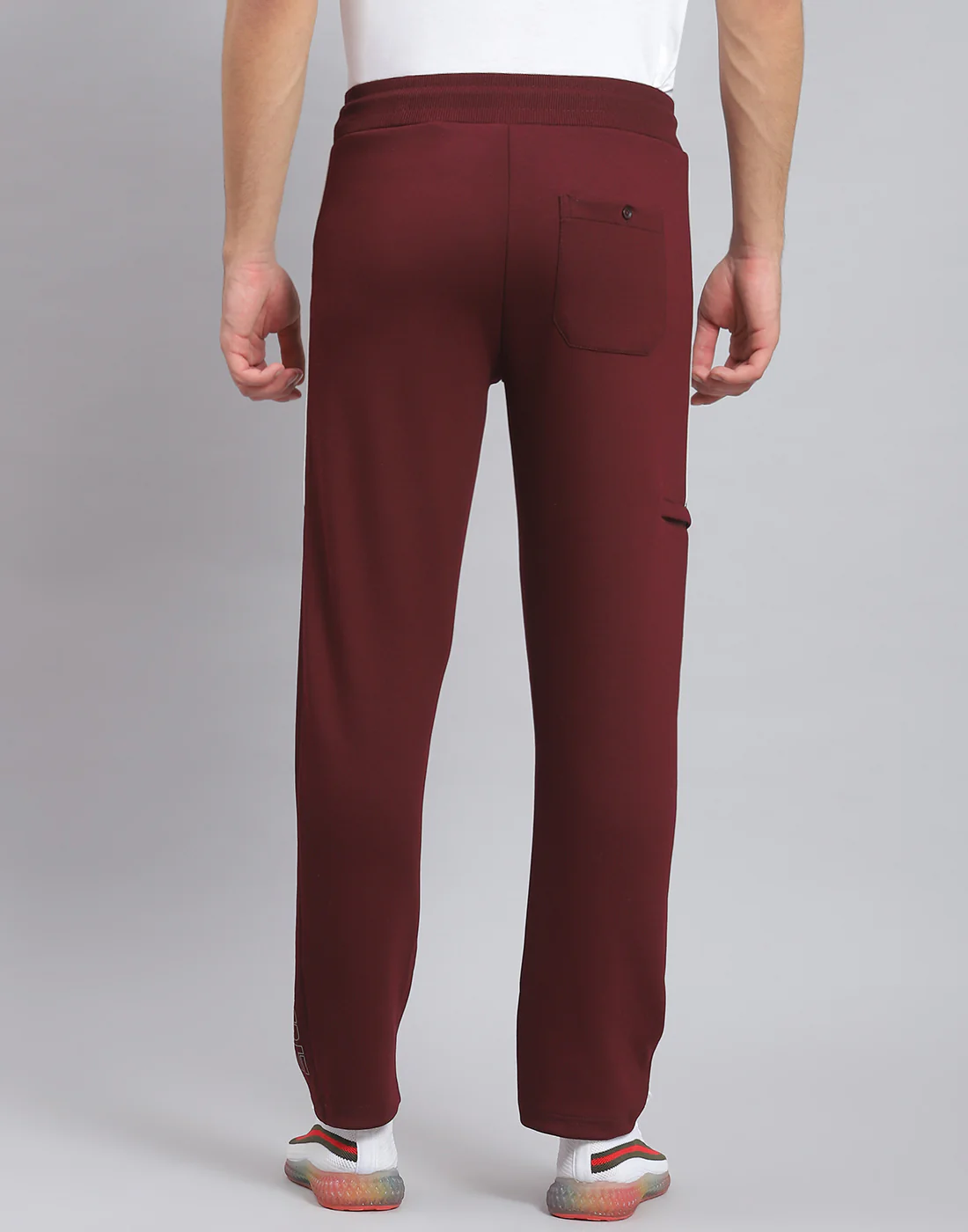 Men Maroon Solid Regular Fit Winter Lower - Image 5