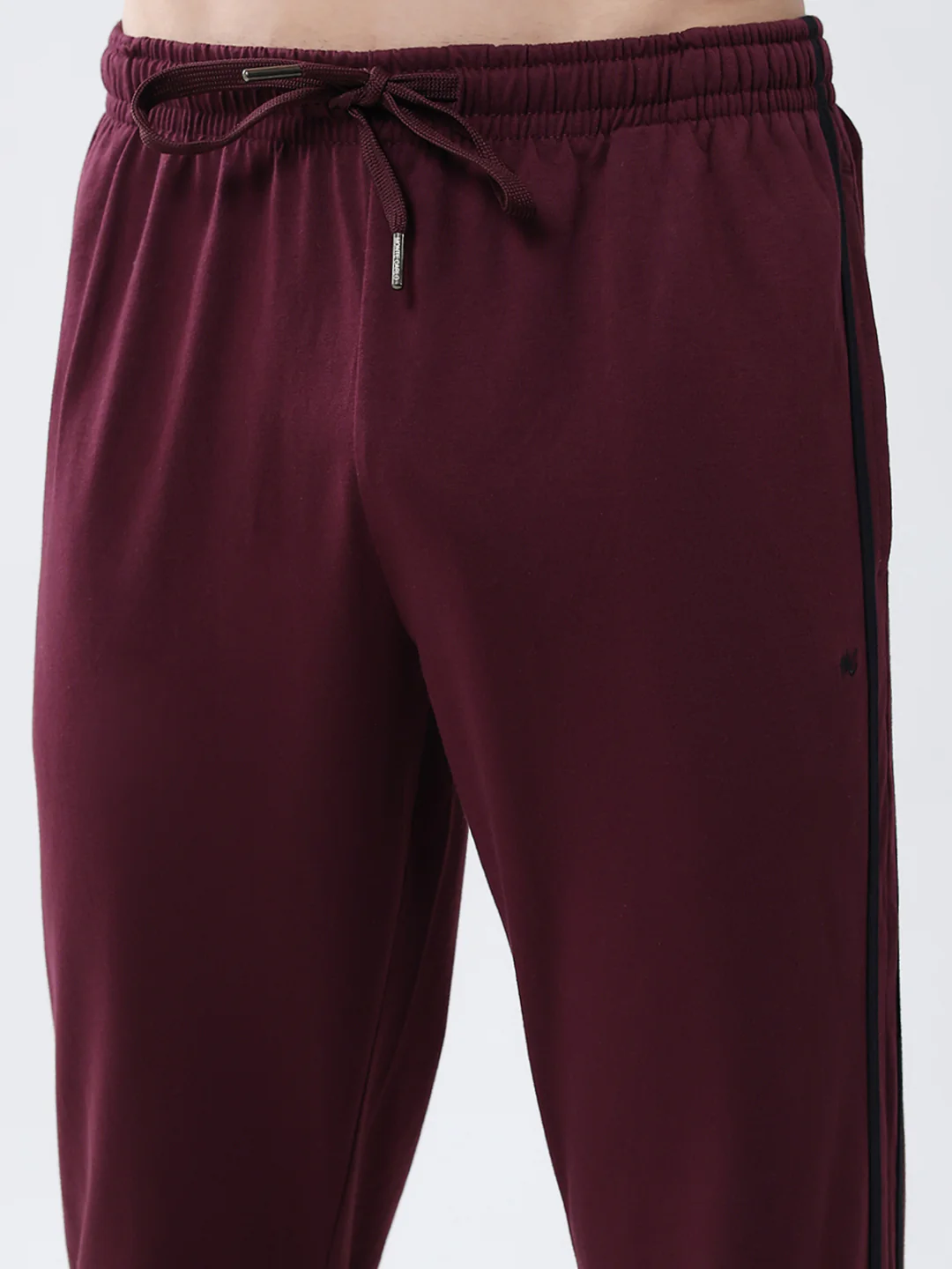 Men Maroon Solid Regular Fit Lower - Image 6