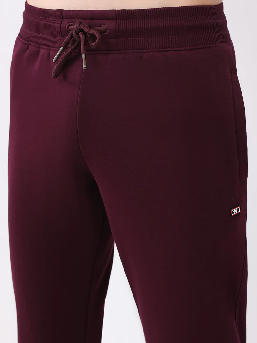 Men Maroon Solid Regular Fit Winter Lower - Image 6