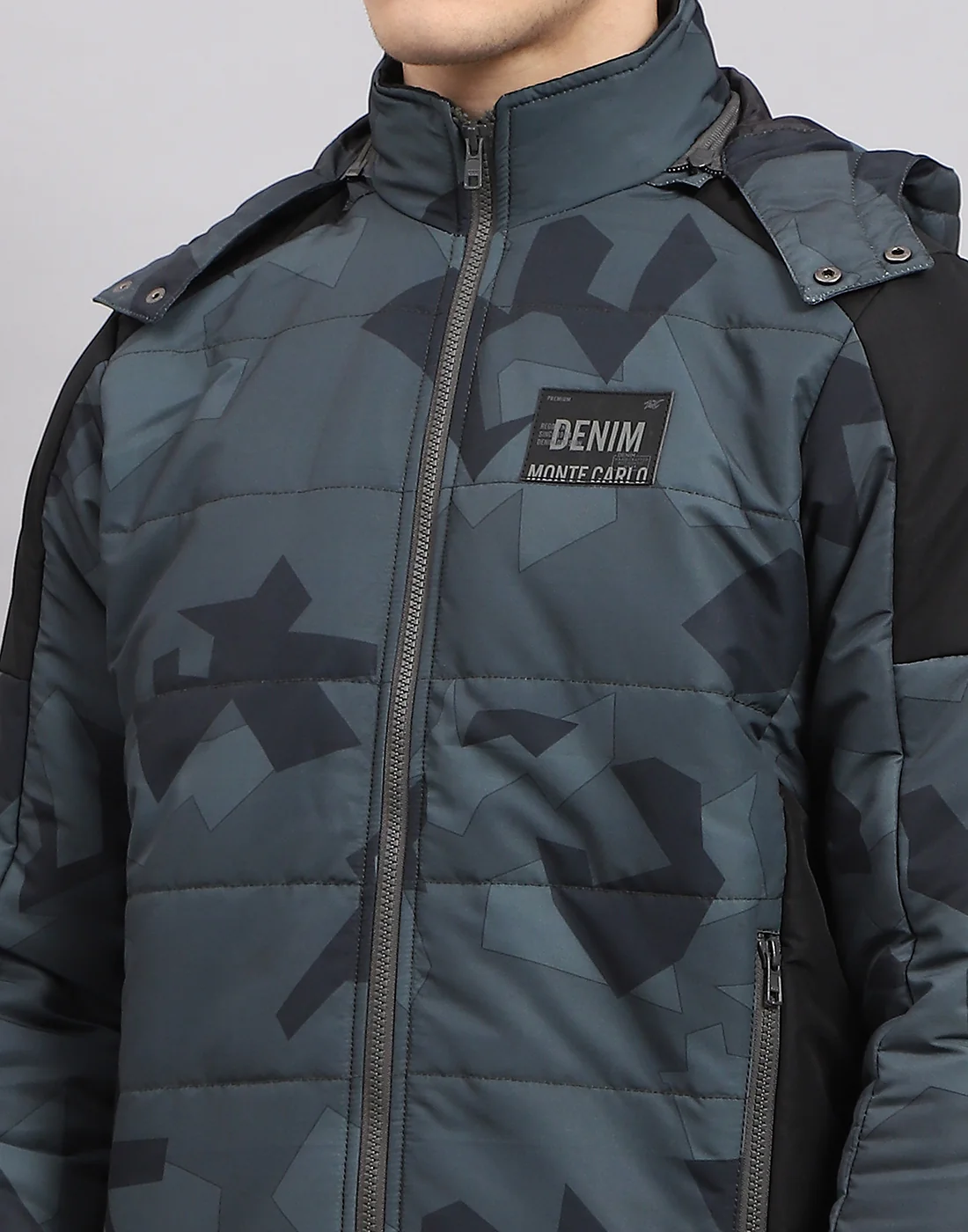 Men Multicolor Printed Hooded Full Sleeve Jacket - Image 8