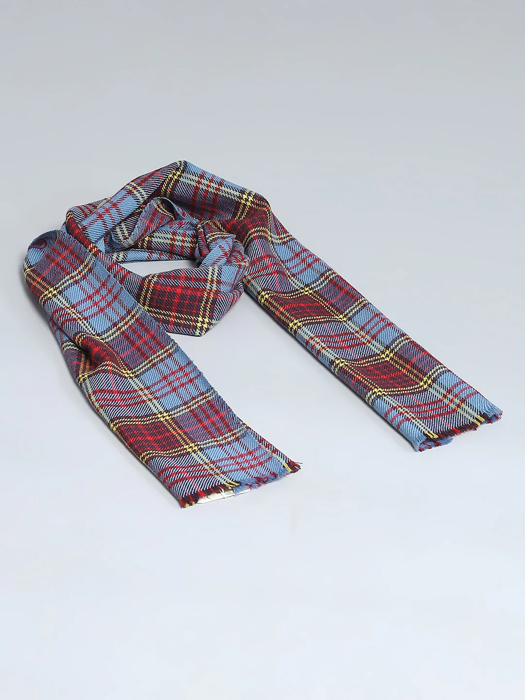 Men Multicolor Self Design Muffler - Image 6