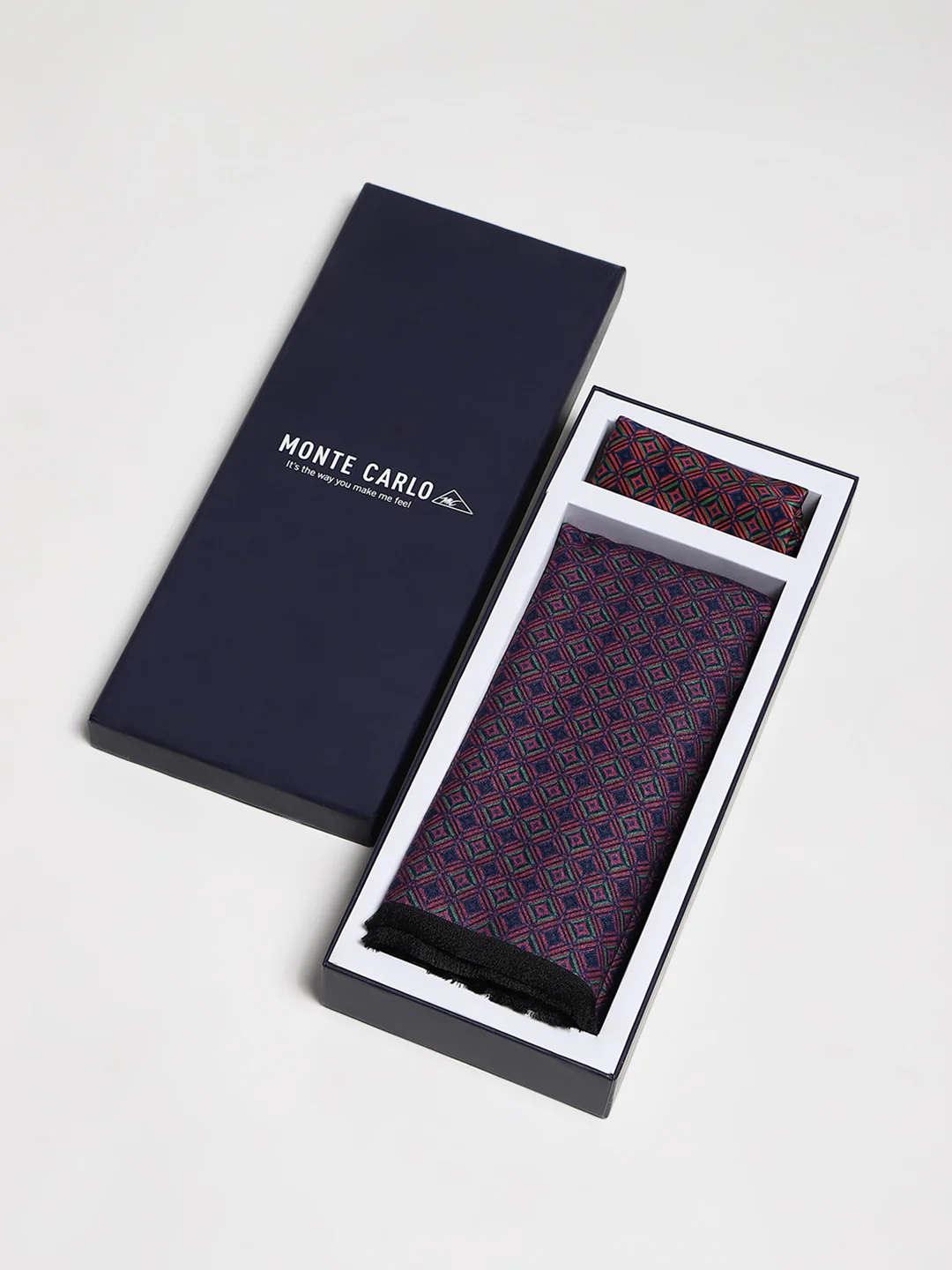 Men Multicolor Self Design Wool Muffler - Image 2