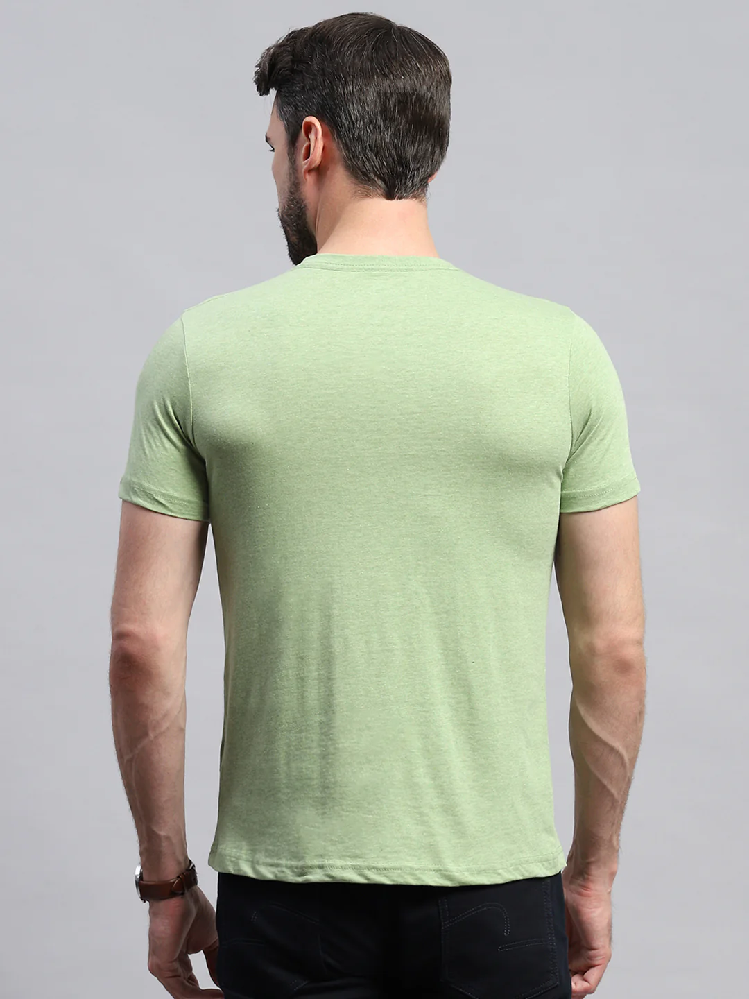 Men Multicolor Solid Round Neck Half Sleeve T-Shirt (Pack of 3) - Image 10