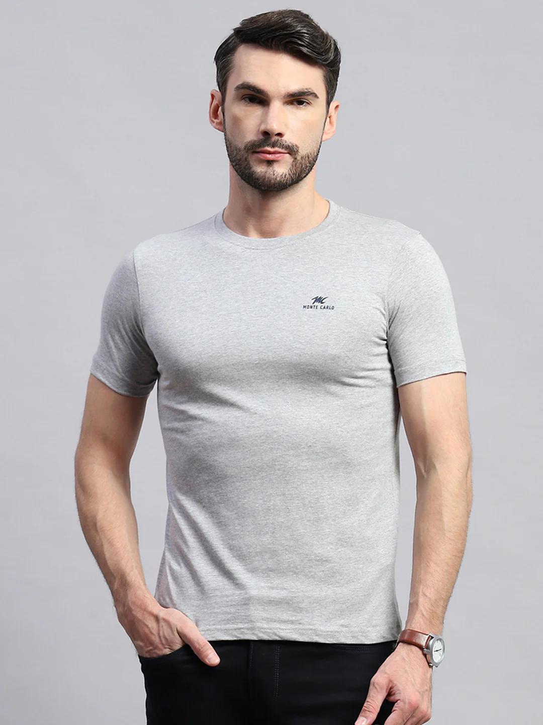 Men Multicolor Solid Round Neck Half Sleeve T-Shirt (Pack of 3) - Image 11