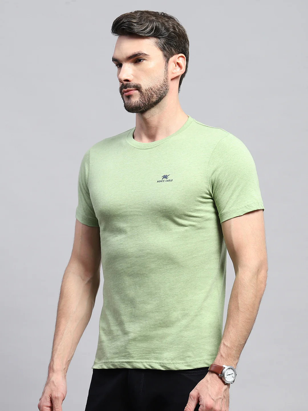Men Multicolor Solid Round Neck Half Sleeve T-Shirt (Pack of 3) - Image 9