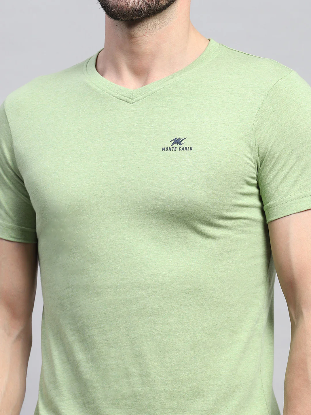 Men Multicolor Solid V Neck Half Sleeve T-Shirt (Pack of 3) - Image 14
