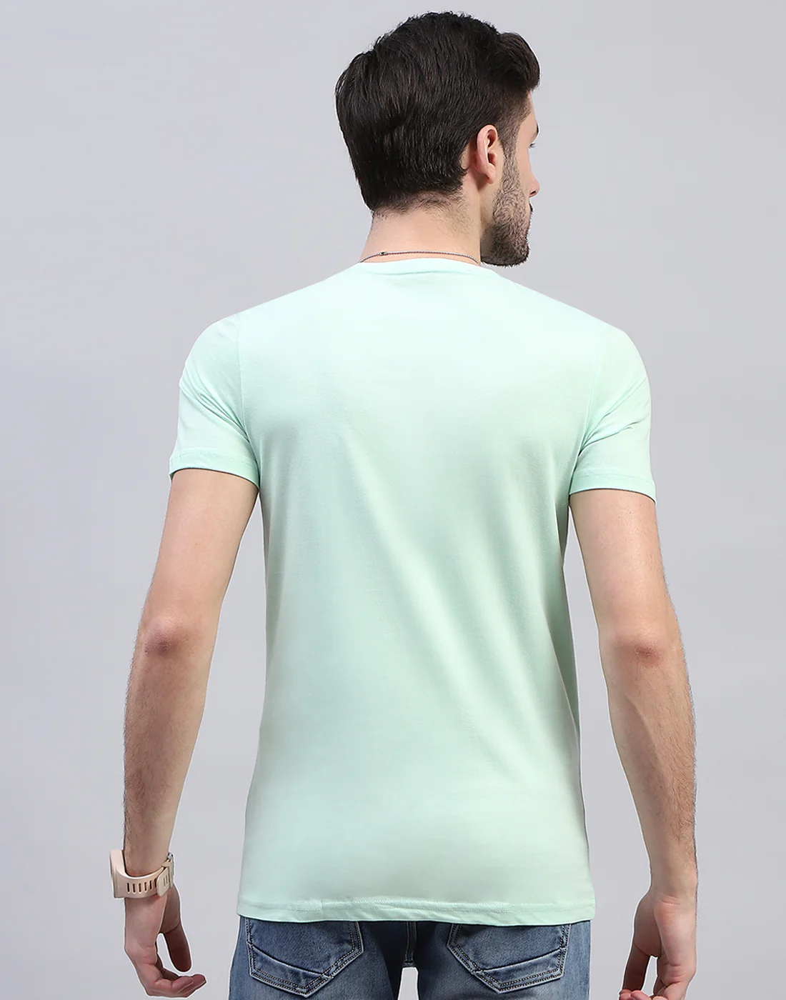 Men Multicolor Solid V Neck Half Sleeve T-Shirt (Pack of 3) - Image 13