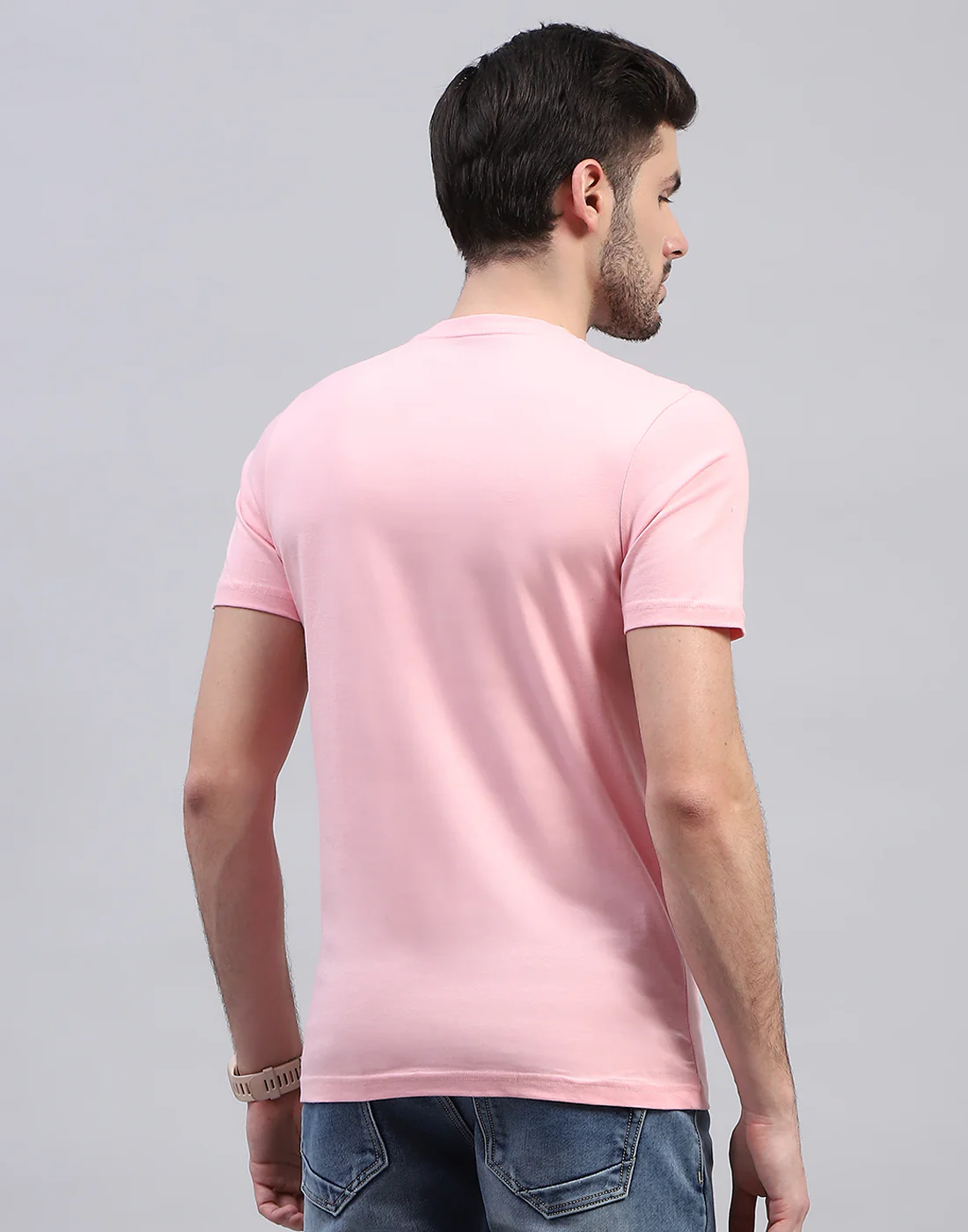 Men Multicolor Solid V Neck Half Sleeve T-Shirt (Pack of 3) - Image 7