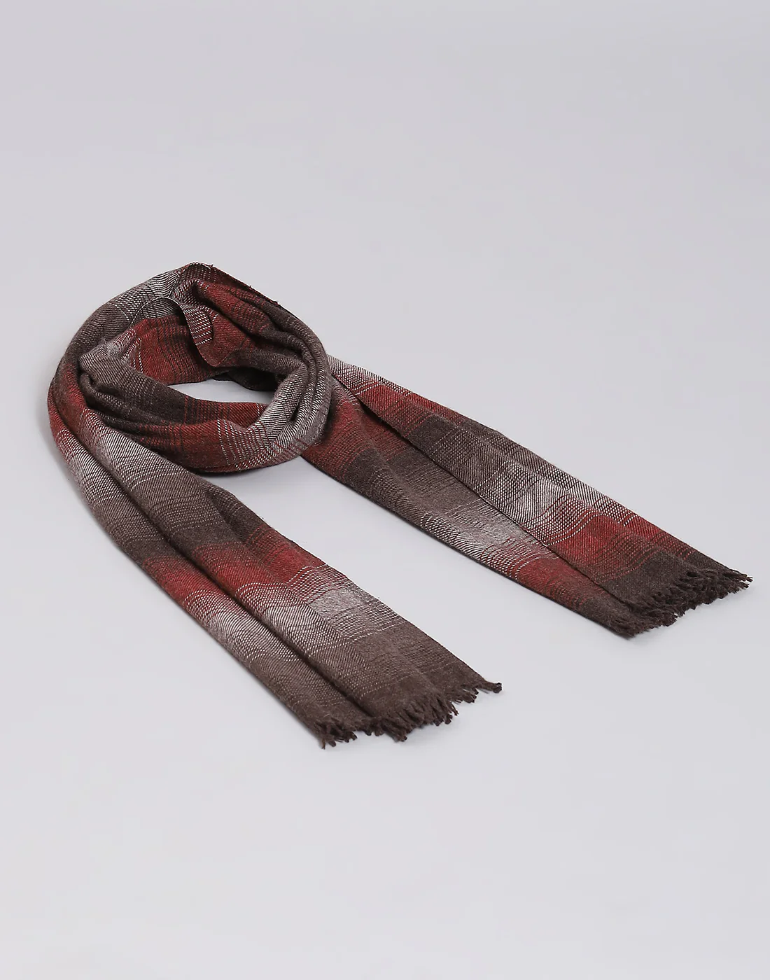Men Multicolor Stripe Muffler - Image 3