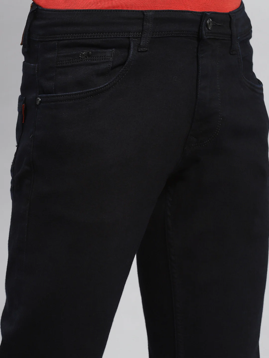Men Black Narrow Fit Denim - Image 6