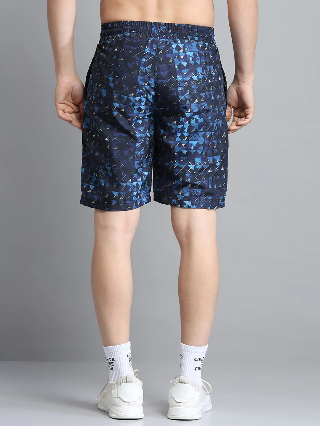 Men Navy Blue Printed Short - Image 5