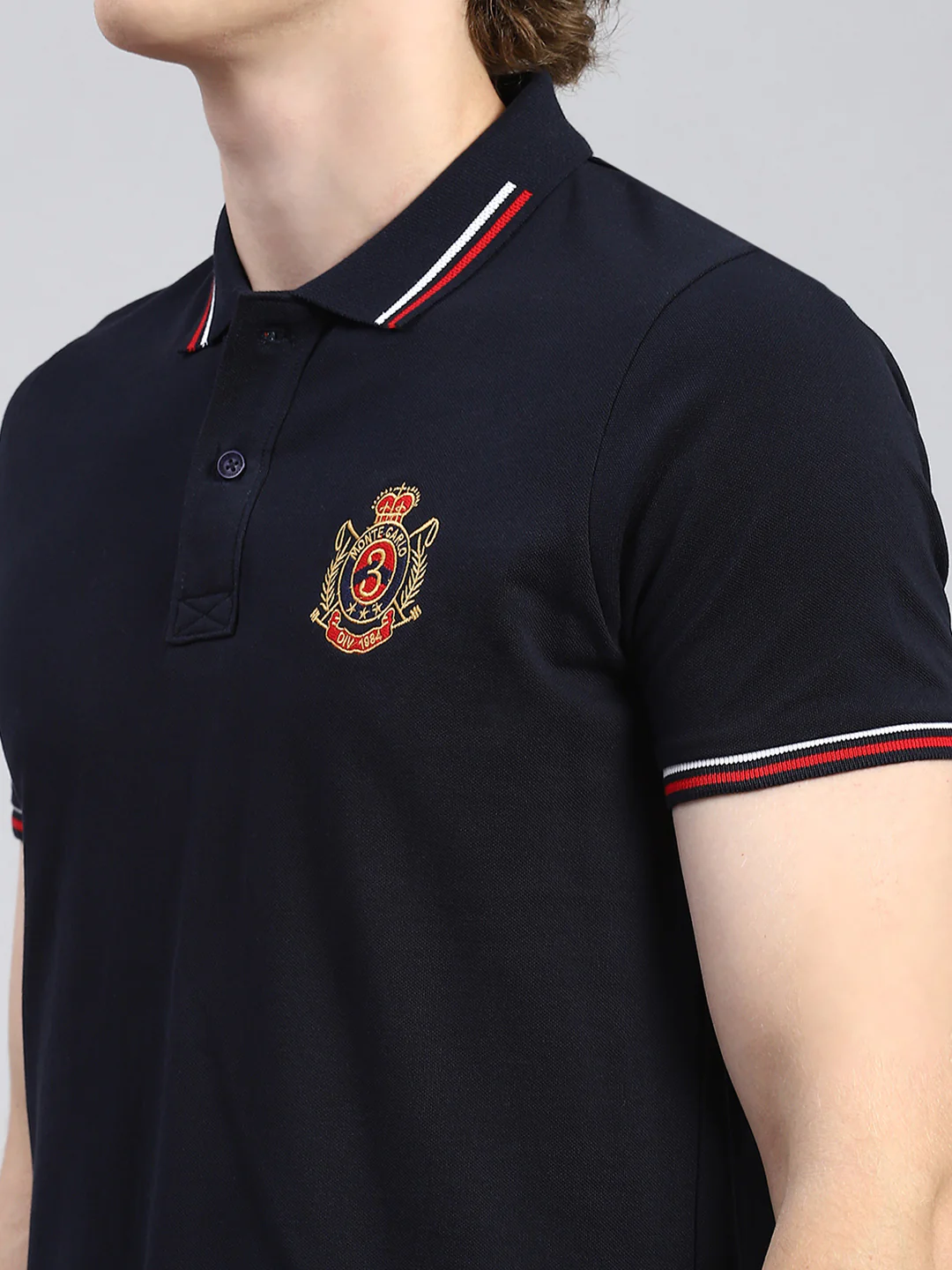 Men Navy Blue Printed T-Shirt - Image 6