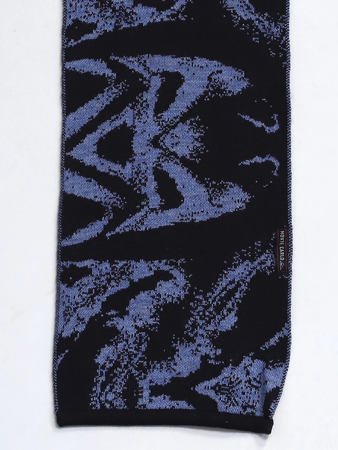 Men Navy Blue Self Design Muffler - Image 7