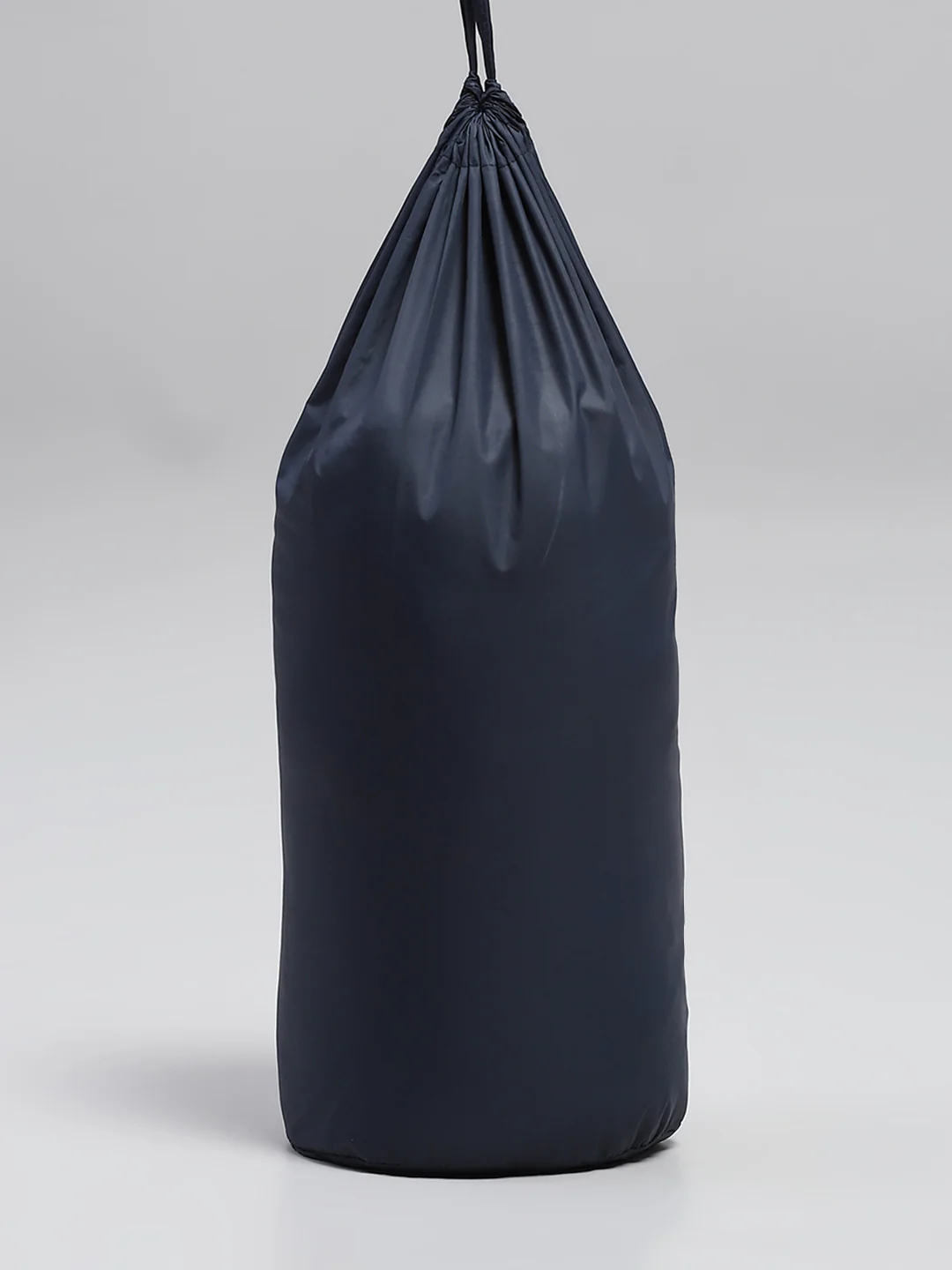 Men Navy Blue Solid Detachable Hood Full Sleeve Jacket - Image 9