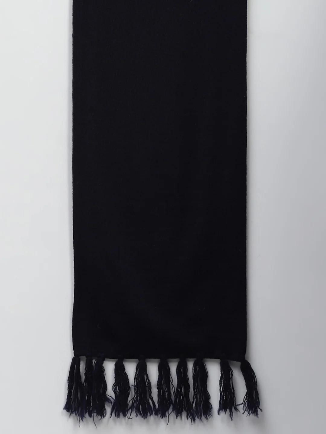 Men Navy Blue Solid Muffler - Image 7