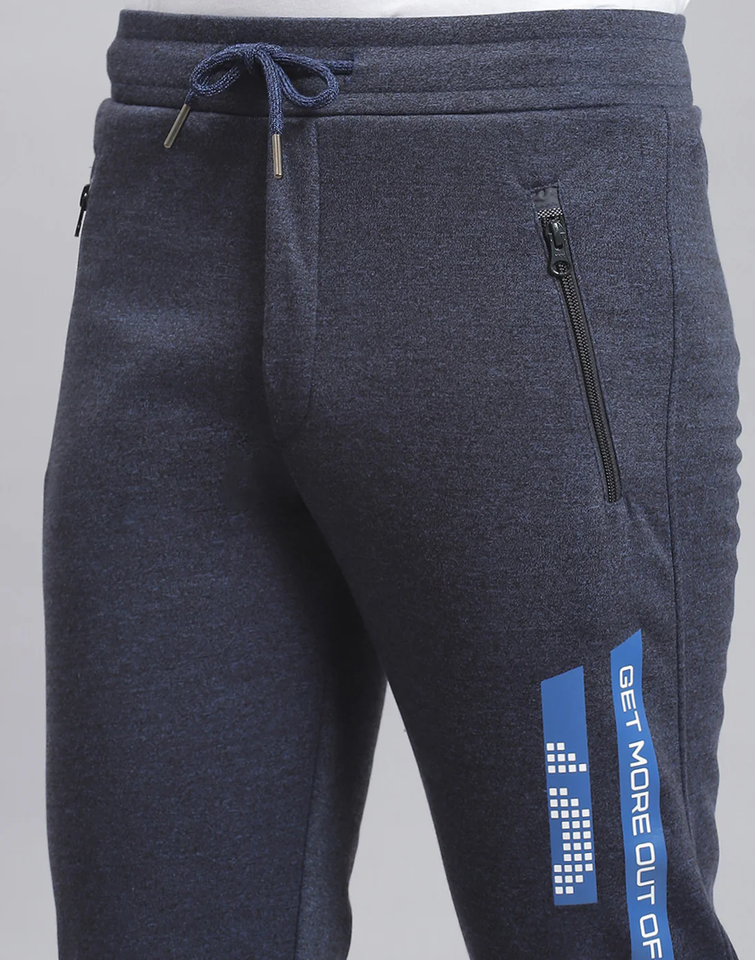Men Navy Blue Solid Regular Fit Winter Lower - Image 6