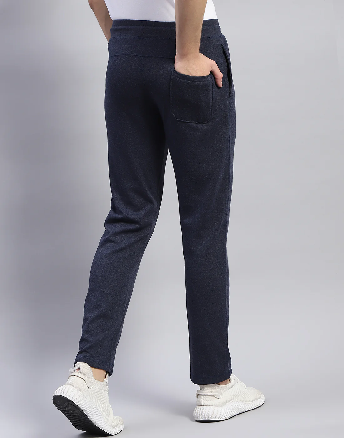 Men Navy Blue Solid Regular Fit Lower - Image 6
