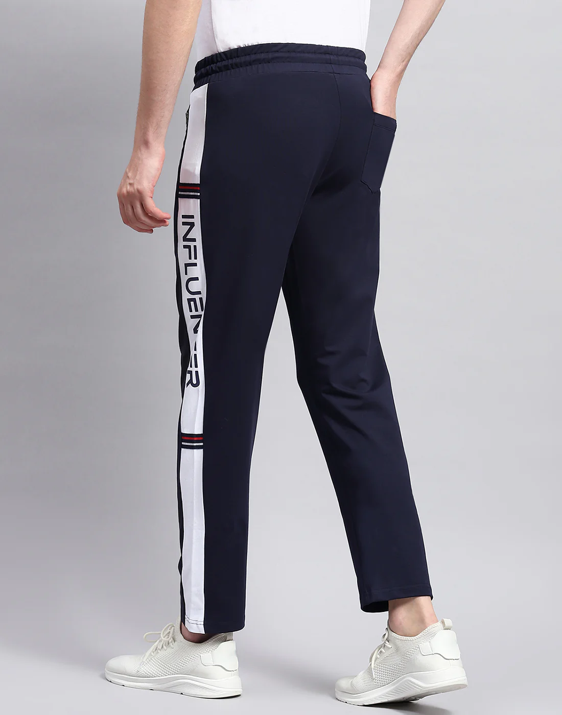 Men Navy Blue Solid Regular Fit Lower - Image 5