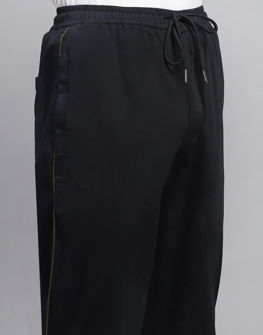 Men Navy Blue Solid Regular Fit Lower - Image 6