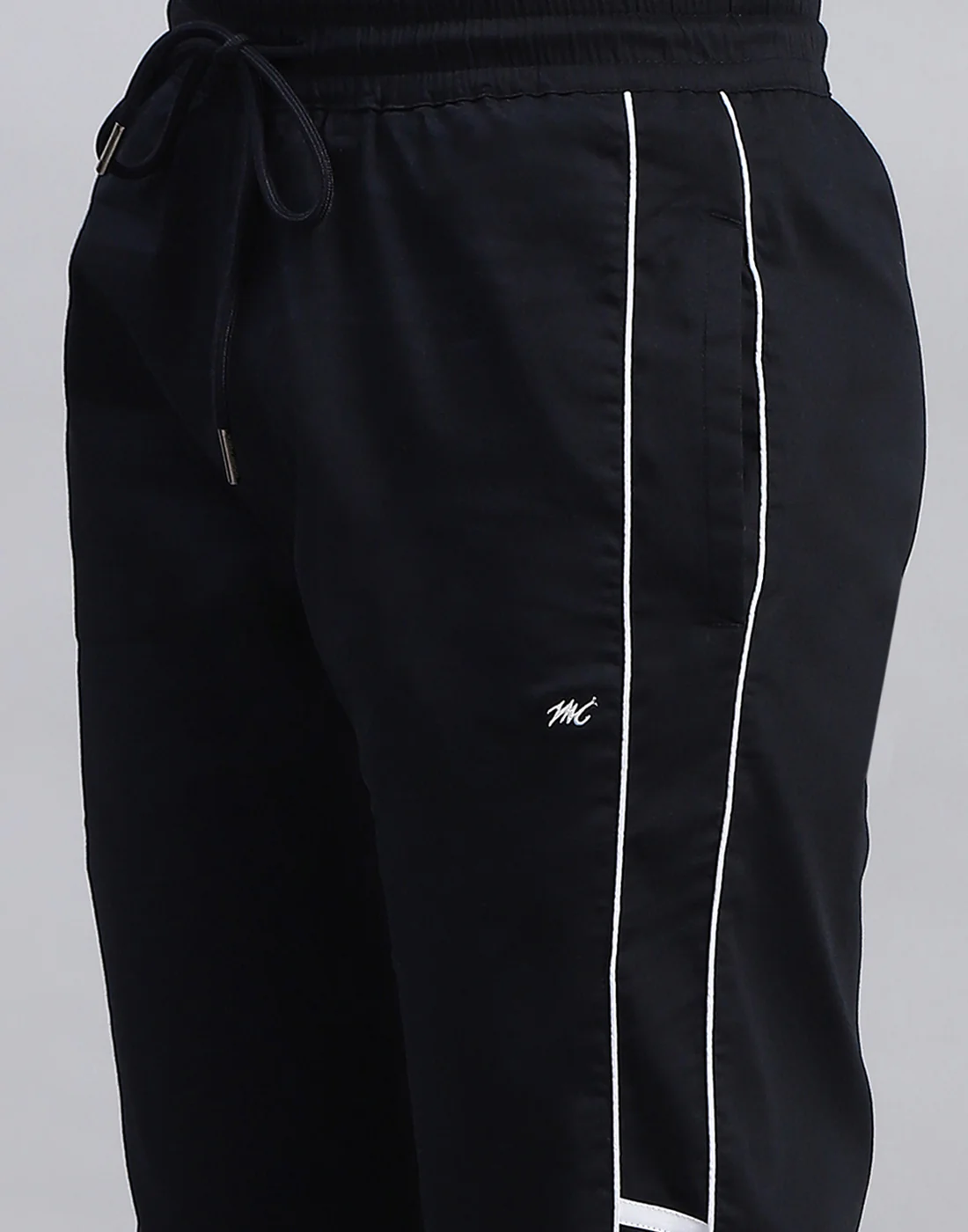 Men Navy Blue Solid Regular Fit Lower - Image 7