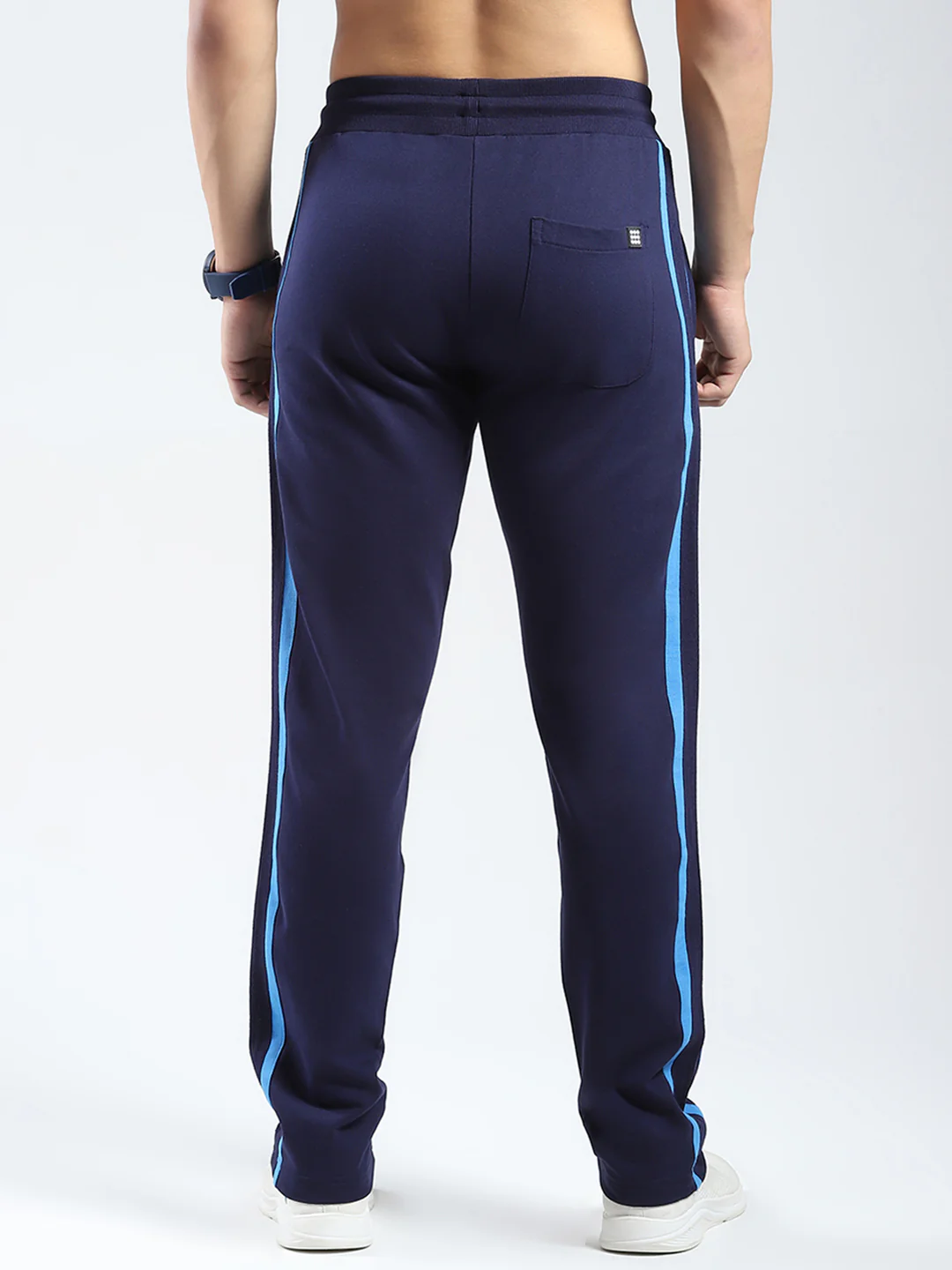 Rock.it Men Navy Blue Solid Regular Fit Lower - Image 5