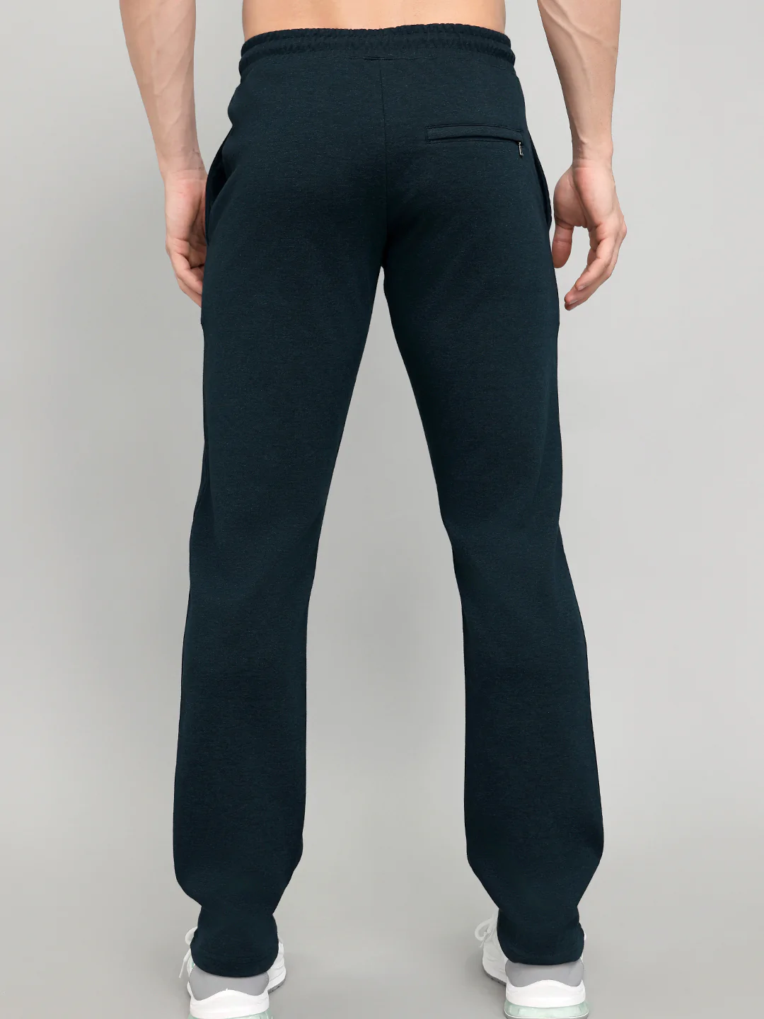 Men Navy Blue Solid Regular Fit Lower - Image 5