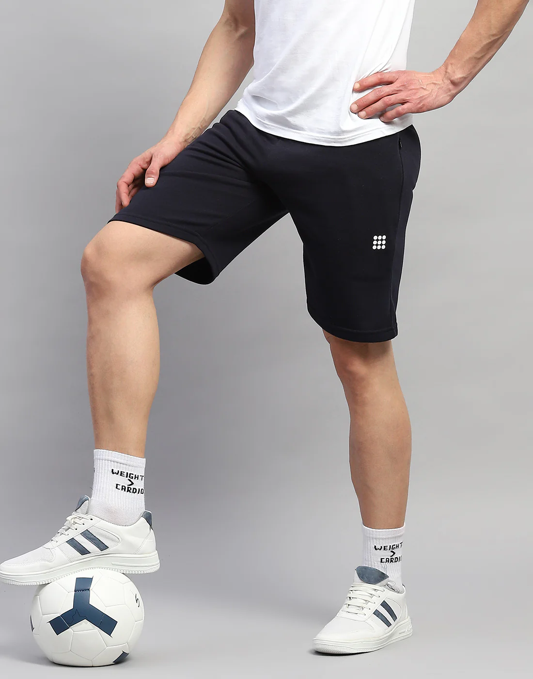 Rock.it Men Navy Blue Solid Regular Fit Short - Image 2