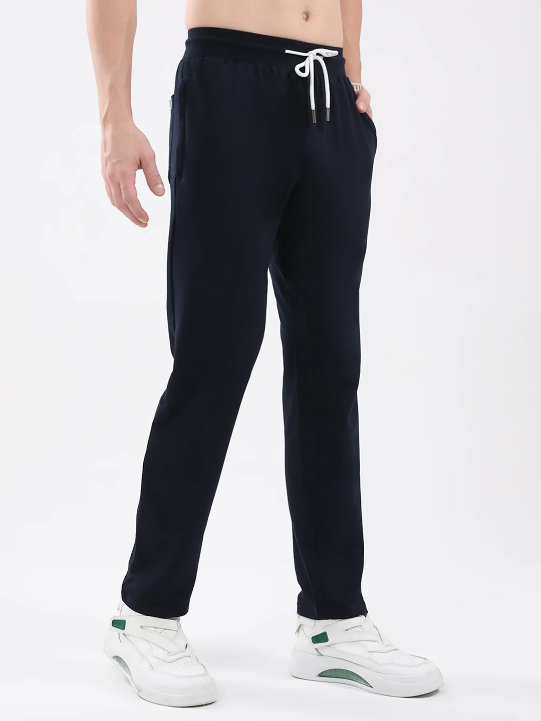 Rock.it Men Navy Blue Solid Regular Fit Winter Lower - Image 4