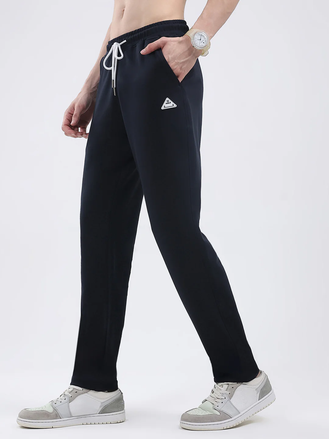 Rock.it Men Navy Blue Solid Regular Fit Winter Lower - Image 3