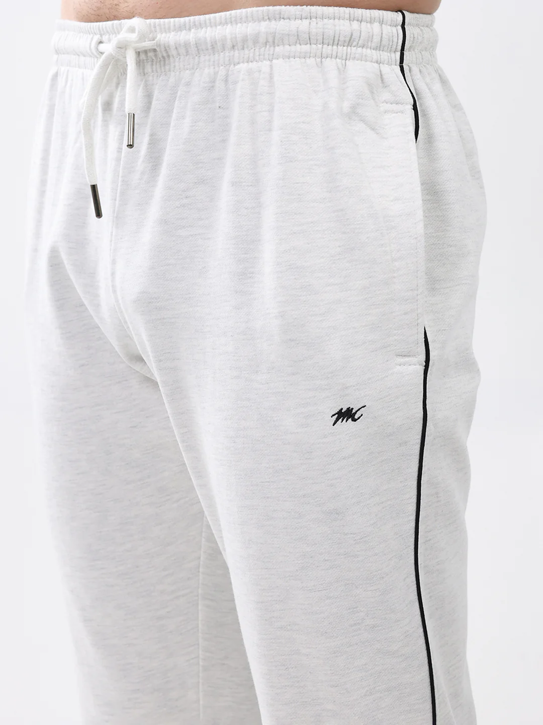 Men Off White Solid Regular Fit Winter Lower - Image 6