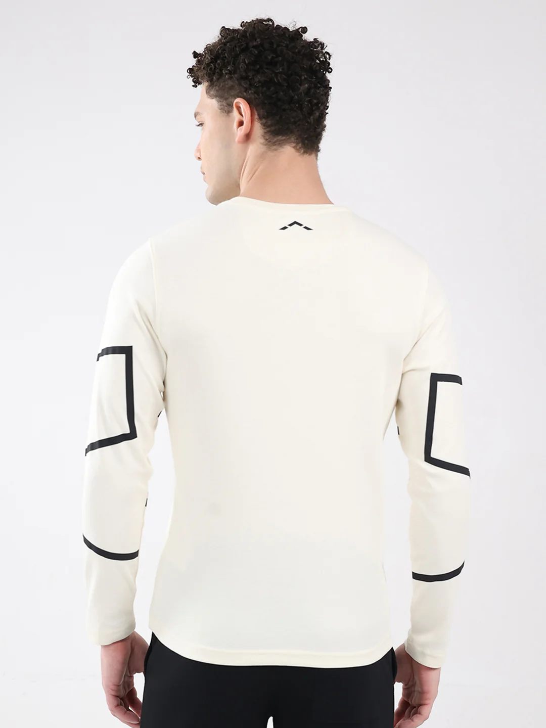 Rock.it Men Off White Solid Round Neck Full Sleeve Winter T-Shirt - Image 5