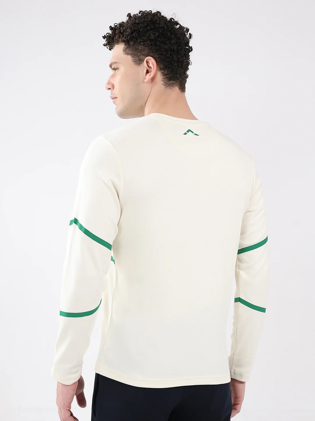 Rock.it Men Off White Solid Round Neck Full Sleeve Winter T-Shirt - Image 5