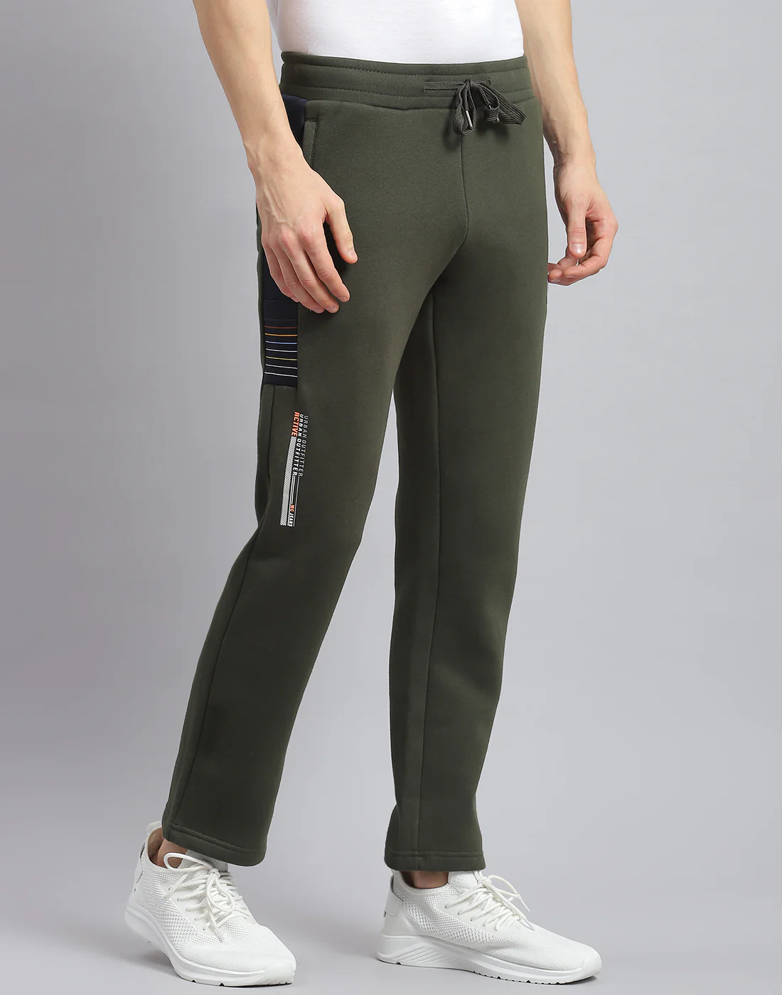 Men Olive Printed Regular Fit Winter Lower - Image 4