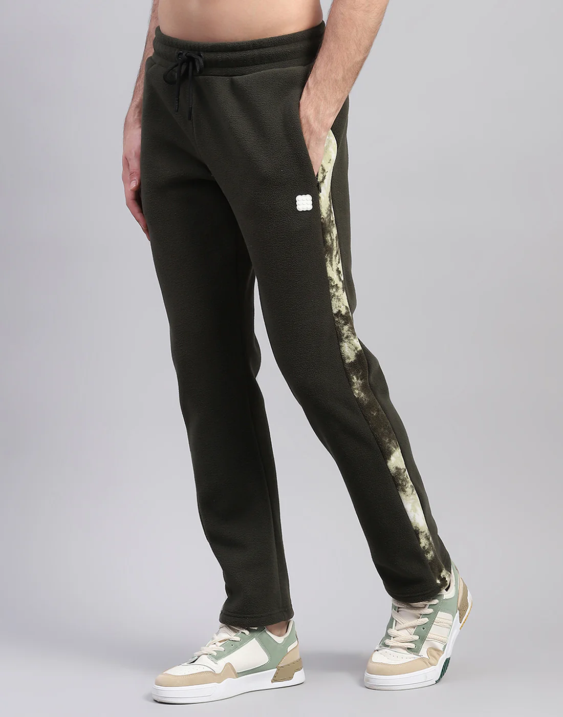 Rock.it Men Olive Printed Round Neck Full Sleeve Tracksuit - Image 8
