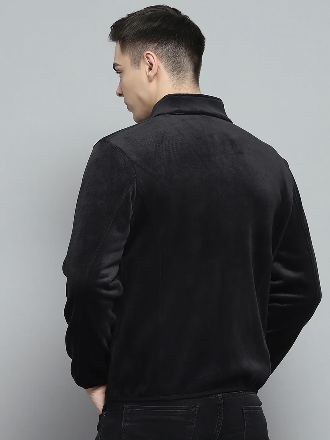 Men Olive Solid Detachable Hood Full Sleeve Jacket - Image 9