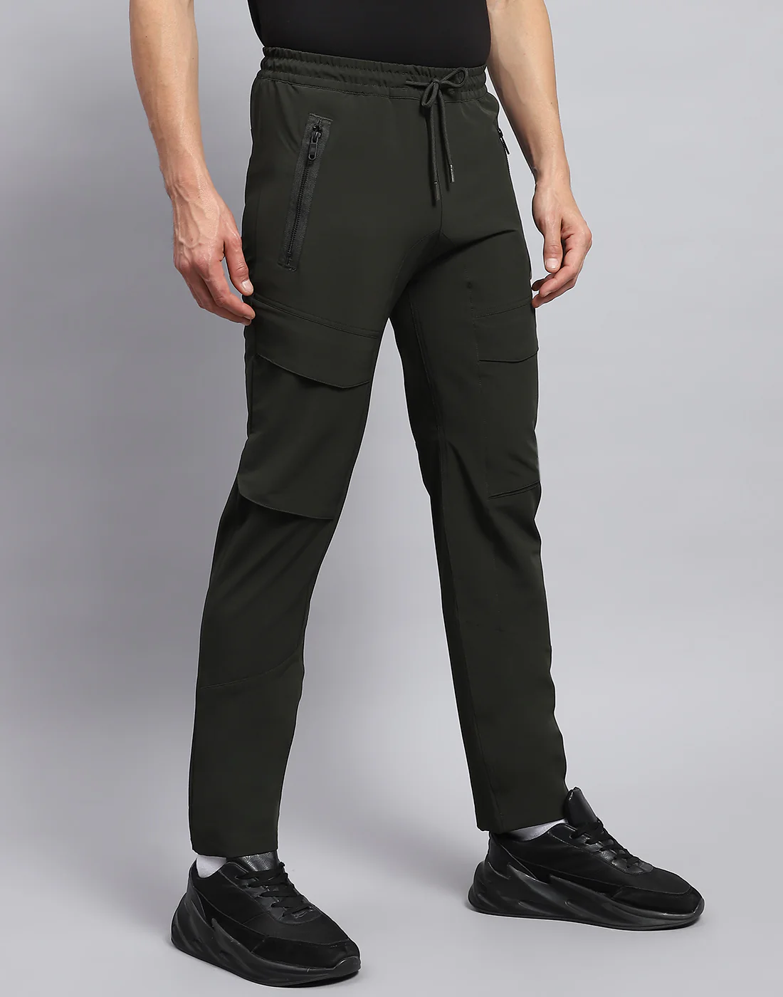 Rock.it Men Olive Solid Regular Fit Jogger - Image 4