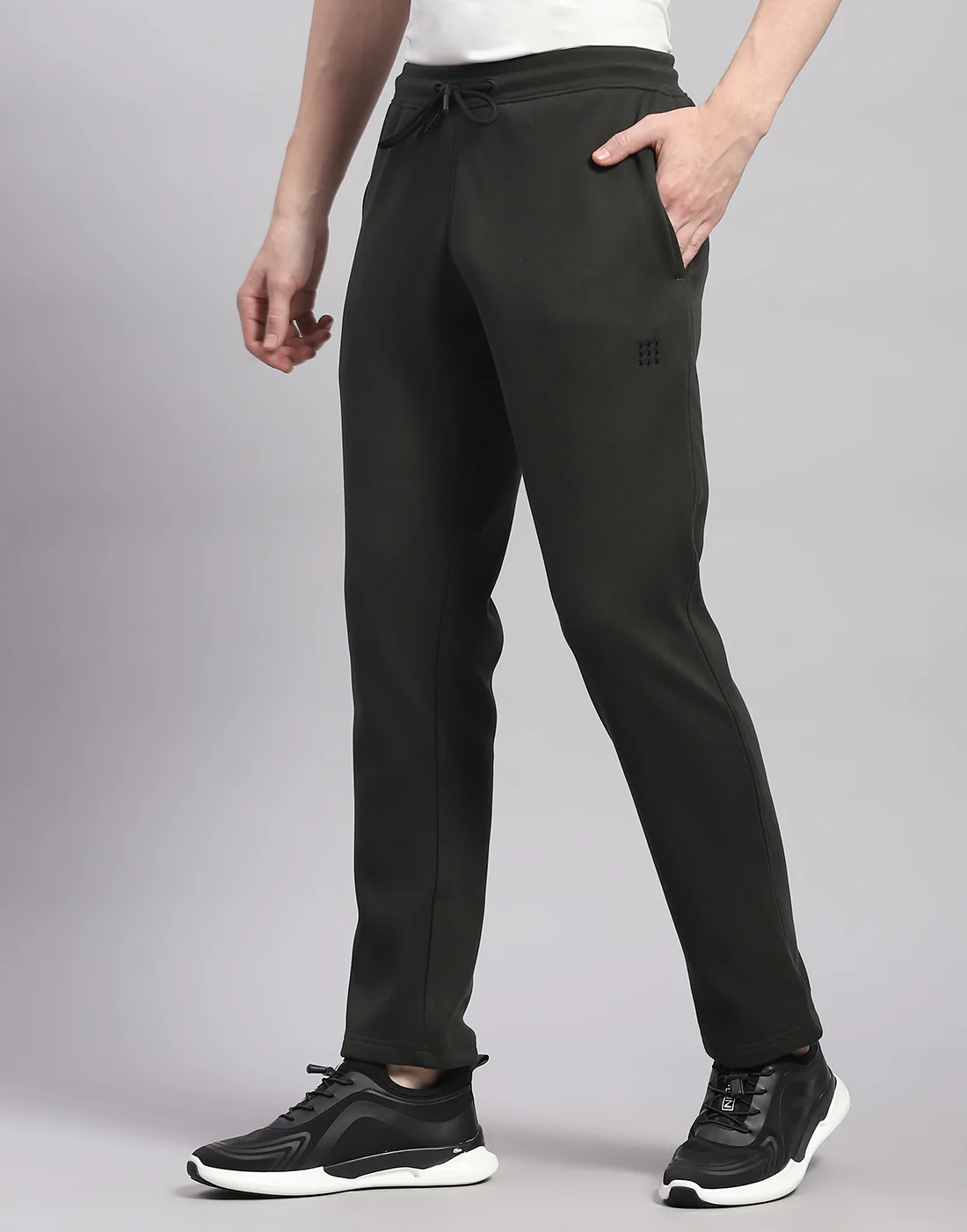 Rock.it Men Olive Solid Regular Fit Lower - Image 3