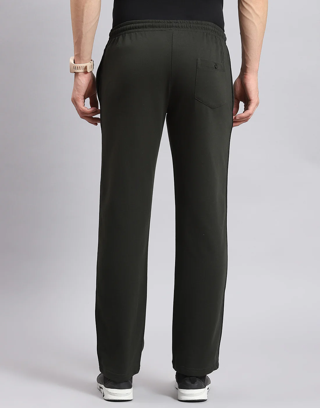 Men Olive Solid Regular Fit Winter Lower - Image 6