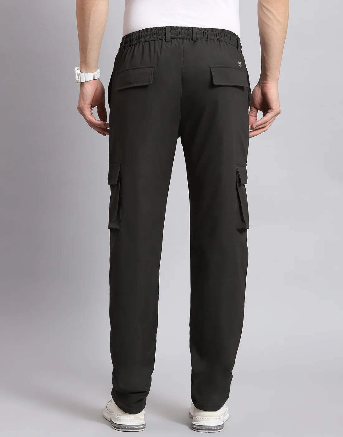 Men Olive Solid Regular Fit Winter Lower - Image 6
