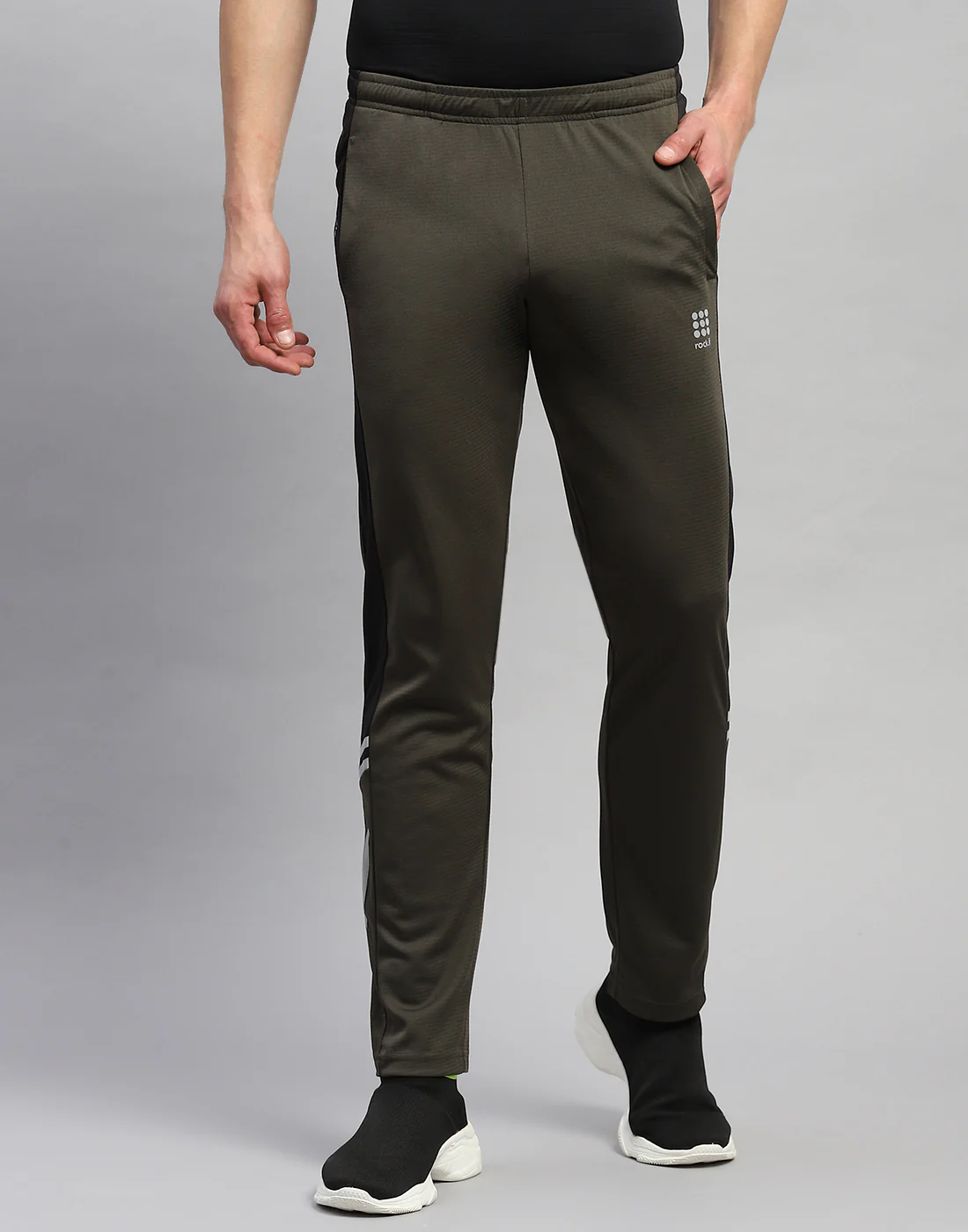 Rock.it Men Olive Solid Regular Fit Lower - Image 3