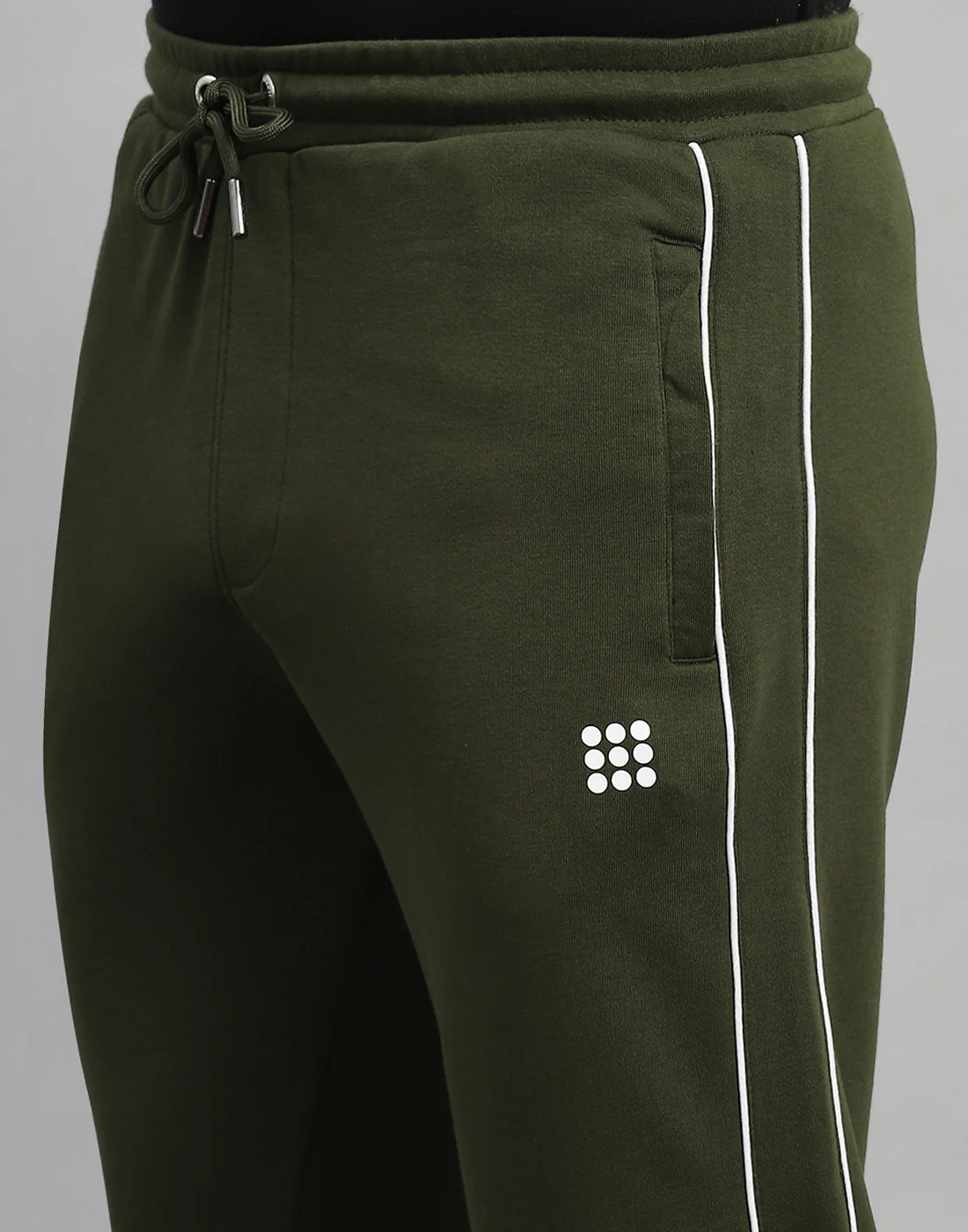 Rock.it Men Olive Solid Regular Fit Lower - Image 6