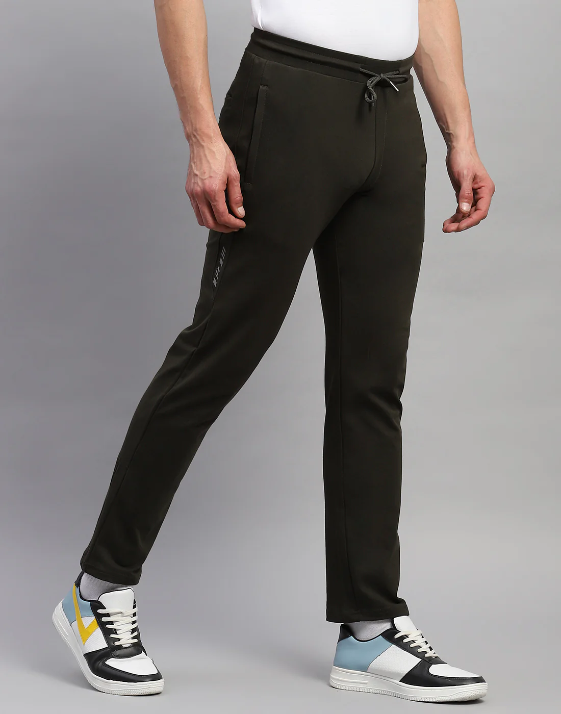Rock.it Men Olive Solid Regular Fit Lower - Image 4