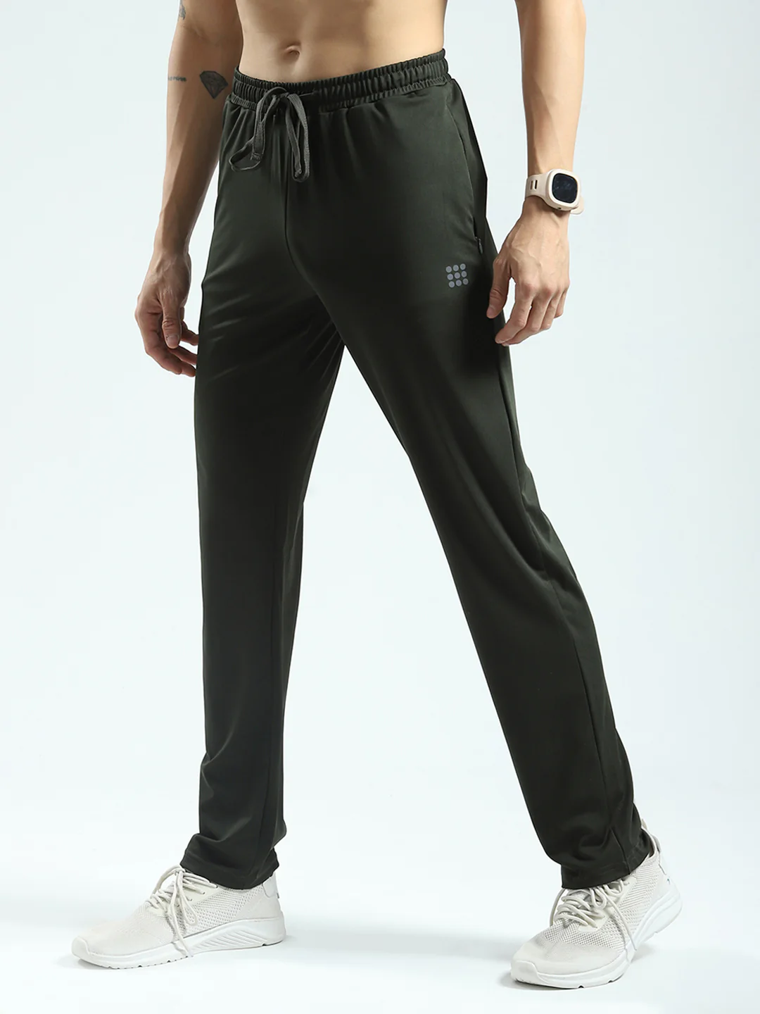Rock.it Men Olive Solid Regular Fit Lower - Image 3