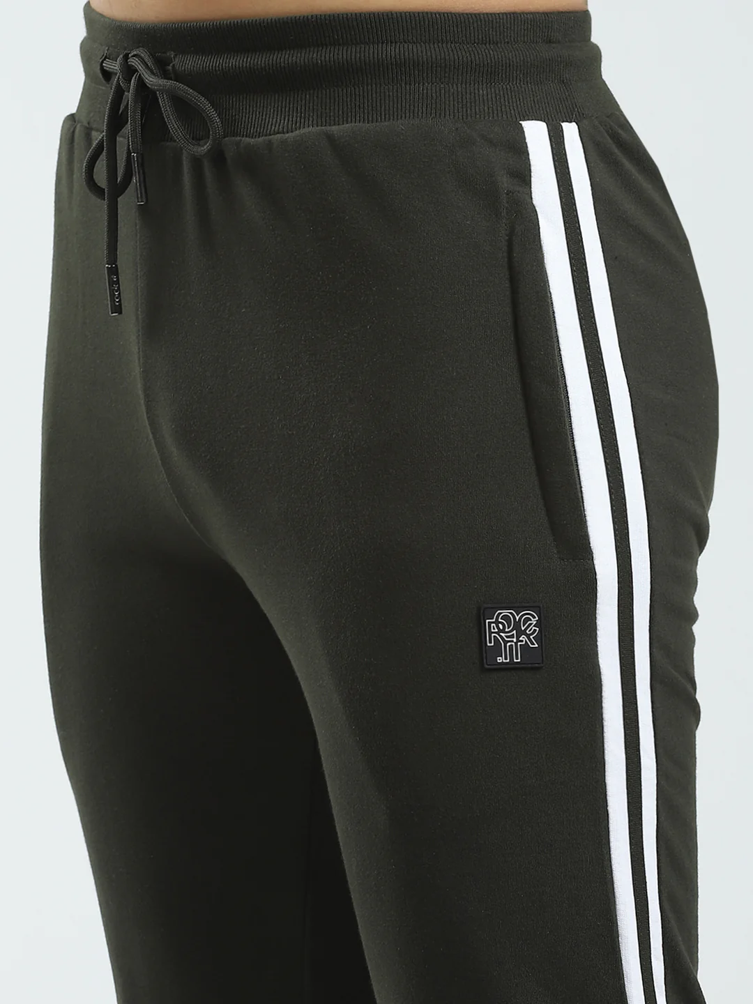 Rock.it Men Olive Solid Regular Fit Lower - Image 6