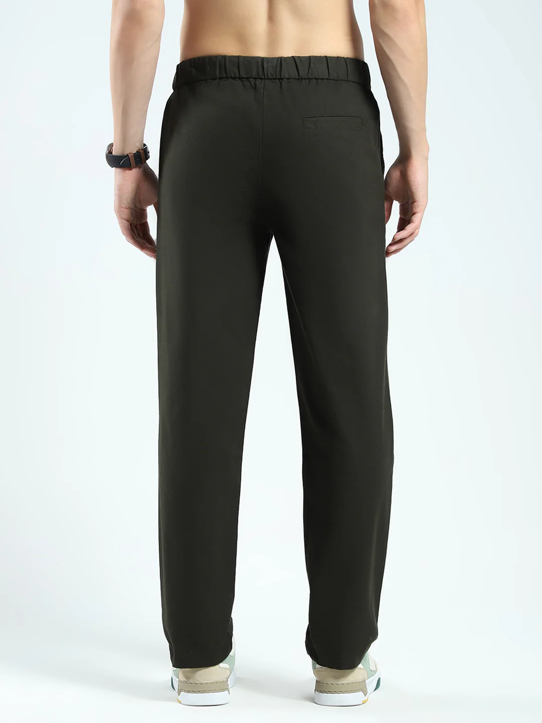 Rock.it Men Olive Solid Regular Fit Lower - Image 5