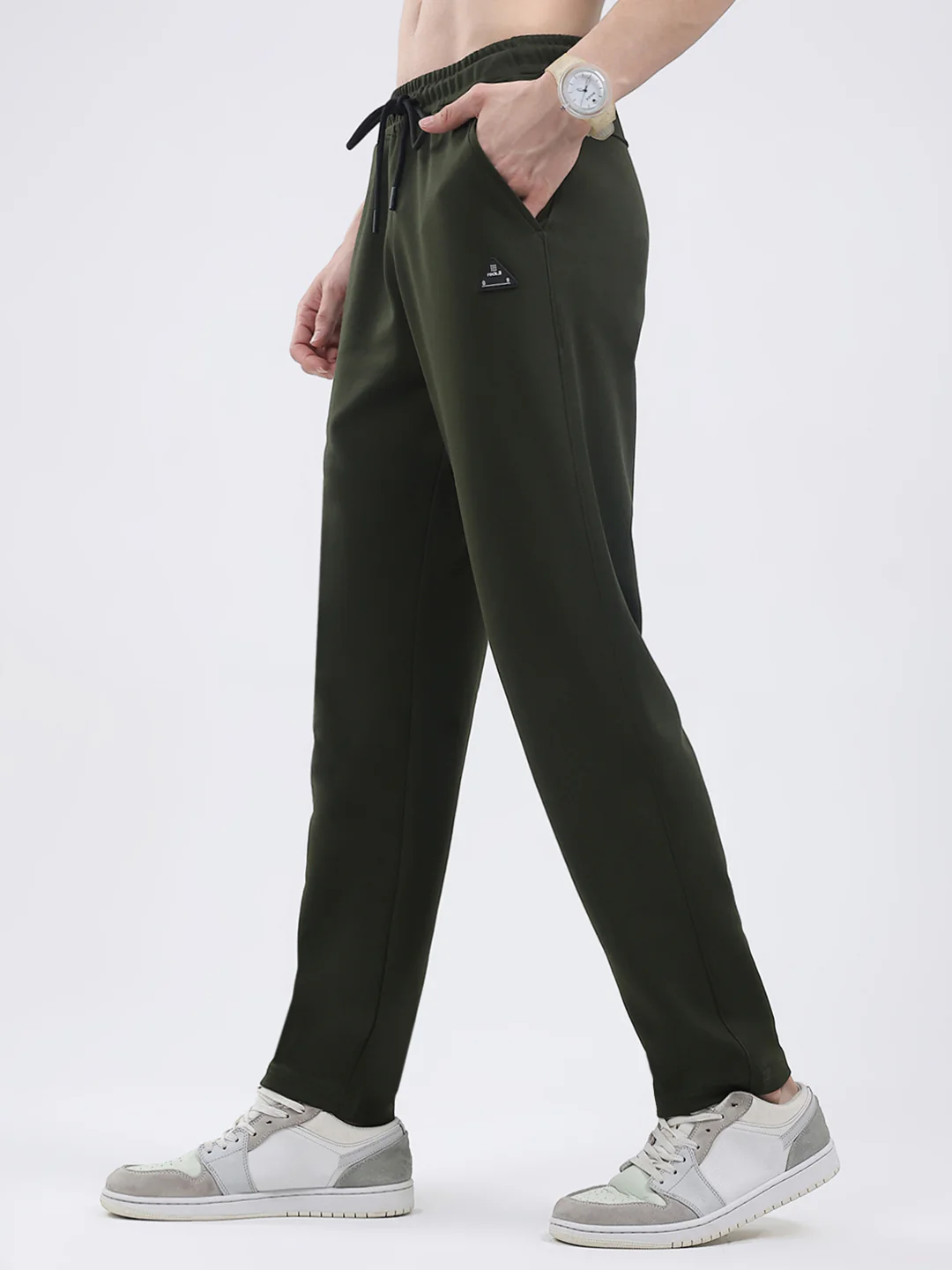 Rock.it Men Olive Solid Regular Fit Winter Lower - Image 3